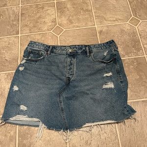 Old Navy high rise jean skirt